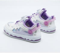 Classmate 2025 primavera y verano nueva superficie de cuero de microfibra niñas zapatos de junta moda botón giratorio lentejuelas mariposa princesa zapatos - details 11