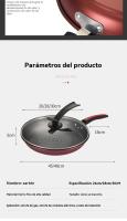Sartén de Hierro Antiadherente Cocina sin Humo con Huevos y Filete Estufa de Gas de Inducción - details 13