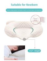 Baby Anti-bias Head Latex Stereotyped Pillow Newborn Protective Shaping Pillows Infant Sleeping Cushion for 0-1 Years Old Items - details 2