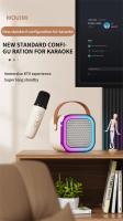 Altavoz con bluetooth para karaoke, 2 micrófonos inalámbricos, portátil, para fiestas de adultos en casa, cumpleaños - details 10