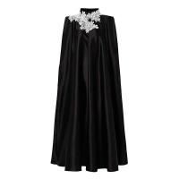 Vestido de talla grande 5XL VONDA para mujer 2024, vestido informal de cuello alto, Maxi bata A-e elegante Vintage de Color sólido, Vestidos de manga larga - details 5