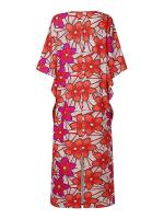 VONDA-Vestido largo de fiesta de verano para mujer, Vestidos largos bohemios, vestido veraniego estampado Vintage, bata holgada informal con cuello redondo de gran tamaño 2025 - details 6
