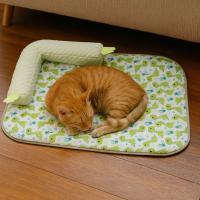 Alfombra refrescante y transpirable para mascotas, suave y cómoda, lavable, para dormir. - details 7