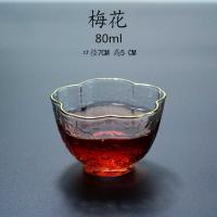 Juego maestro de Kung Fu, taza de té de cristal gruesa transparente con bordes con patrón de martillo para el hogar, taza de té pequeña King - details 12