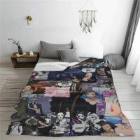 Anime Plaid Baby Manga Nana Print Yazawa mantas suaves multifunción para el hogar dormitorio edredón fino de felpa - details 2