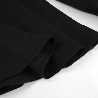 Collar de muñeca Little Primavera Verano Nuevo vestido negro de manga larga con cintura ajustada - details 23