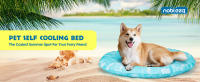 Nobleza - Alfombra Refrescante para Perros, Cama Perro Fria, Manta Refrescante para Mascotas Pequeños y Medianos, Gatos en Verano, Auto Refrigerante, No tóxico, Orbicular - details 0