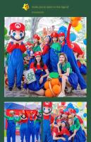 Espectáculo de disfraces de Halloween cosplay trajes para adultos y niños, Mario super mario, espectáculo infantil de padres e hijos - details 10