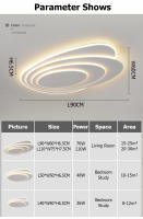 [1 año de garantía] TOMAX Luz principal de la sala de estar Lámparas redondas de dormitorio Arte minimalista Luces de techo Diseño minimalista moderno Luz de techo inteligente - details 14