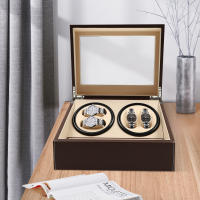 Caja giratoria automática para relojes, 4 y 6, rotación silenciosa, caja de lujo para hombre - details 1