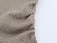 TRAFZA elegante vestido de oficina para mujer ajustado por debajo de la rodilla liso sin mangas con cintura de un solo pecho diseño plisado solapa vestido de verano para mujer - details 11