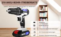 Set de Taladro Eléctrico Portátil 21V Destornillador de Impacto con Batería Li-Ion de 1500mAh - details 8