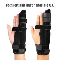 Soporte de compresión ajustable para dedo, protector de ejercicio de muñeca, pulgar, mano, férula para artritis, protector de soporte - details 0