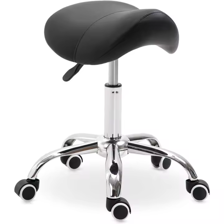 Taburete Giratorio Cósmico con Altura Ajustable Taburete de Escritorio con Ruedas Carga de 120kg - 1