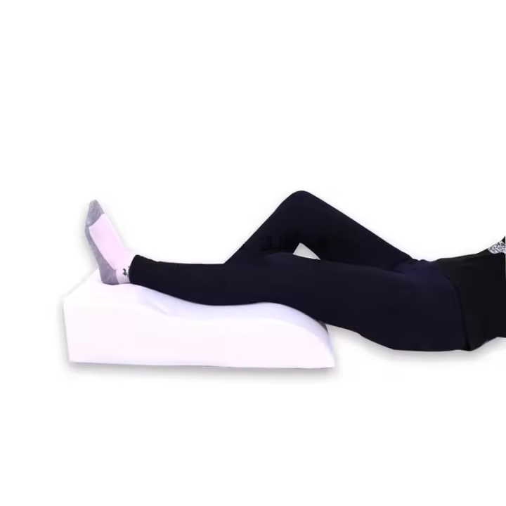 Cojín de Masaje Portátil para Viajes y Uso Diario de NUBECOM en Forma de S con Apoyo para Pies y Cuerpo de Poliéster y Algodón Azul y Blanco - 1