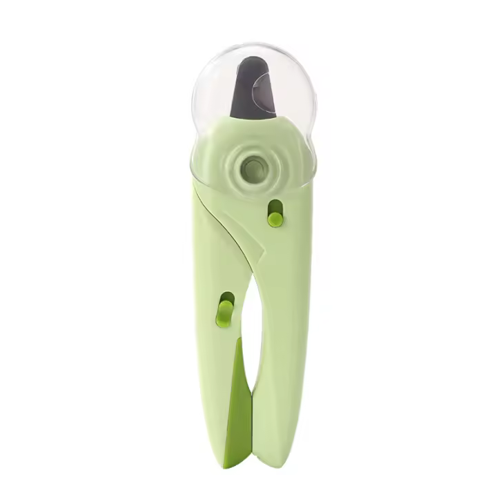 Cortauñas para perros, cortauñas para gatos con iluminación LED alta, protector de seguridad, lima de uñas y protector contra salpicaduras transparente, para animales grandes, medianos y pequeños - 1