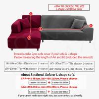 Fundas de sofá elástica en forma de L, cubierta Universal de esquina, seccional, 2 piezas，Funda de sofá，Fundas Sofa Elasticas - details 0