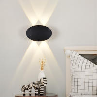 Luz de pared ovalada de aluminio de 4W/6W/8W Luz de pared LED, luz impermeable al aire libre - details 2