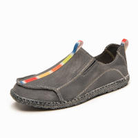 Zapatos de lona informales para hombre, mocasines transpirables, suaves y cómodos, antideslizantes, sin cordones, para conducir - details 1