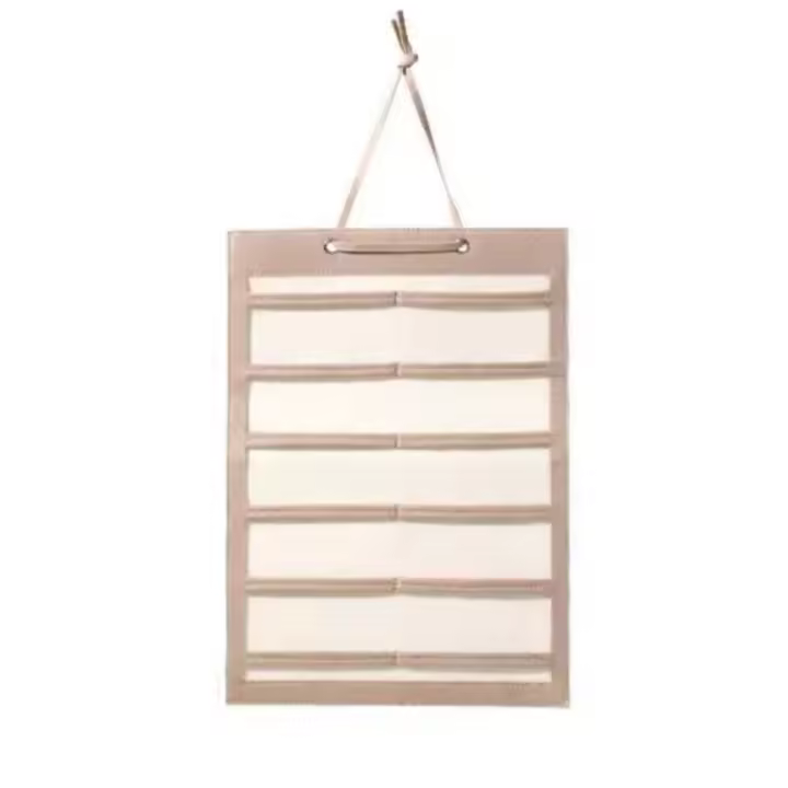 Organizador de lazos para el cabello montado en la pared, colgador de almacenamiento con pinza para el pelo de fieltro suave, horquillas de gran capacidad, soporte para diadema - 1