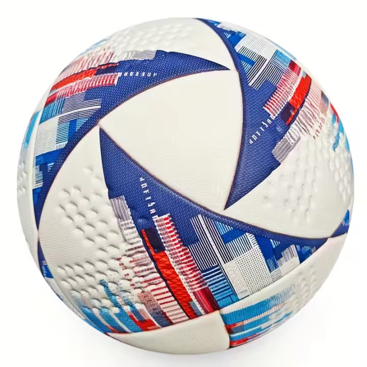 Balón De Fútbol Duradero De Tamaño 5, Balón De Fútbol Sin Costuras Para Entrenamiento Y Competición Con Bolsa De Hilo Y Aguja - 1