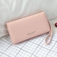 Cartera larga para mujer, bolso multifuncional de PU de 2 pliegues con correa para la muñeca extraíble para tarjeta de billete, teléfono inteligente - details 5