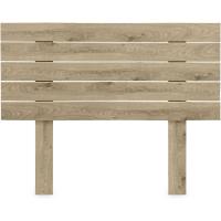 Cabecero de Madera reciclada DM con Patas Estilo Palet Horizontal Cama Palets Herrajes incluidos (150cm, Acabado Mármol) - details 10