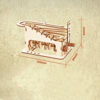 Rompecabezas de madera 3D, kits de construcción de modelos DIY para adultos y adolescentes con rompecabezas mecánicos, rompecabezas de modelo de bola rodante orbital - details 1