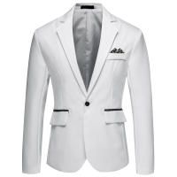 Chaqueta de traje para hombre, abrigo deportivo ajustado - details 1