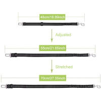 Cinturón De Seguridad Para Perros De Nylon Duradero Ajustable Y Reflectante Para Viajes En Coche Para Pequeños Y Grandes Perros Y Puppies Lead Elástico Para Bulldog Francés - details 1