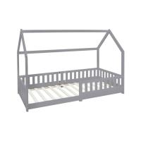 ML-Design ML-231/Kinderbett + Rausfallschutz 200x90cm Hellgrau