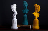 Estatua de busto de resina de diosa nórdica, figuras creativas de resina de Venus, entrada de escritorio, sala de estar, adornos de decoración del hogar, artesanías de arte - details 2