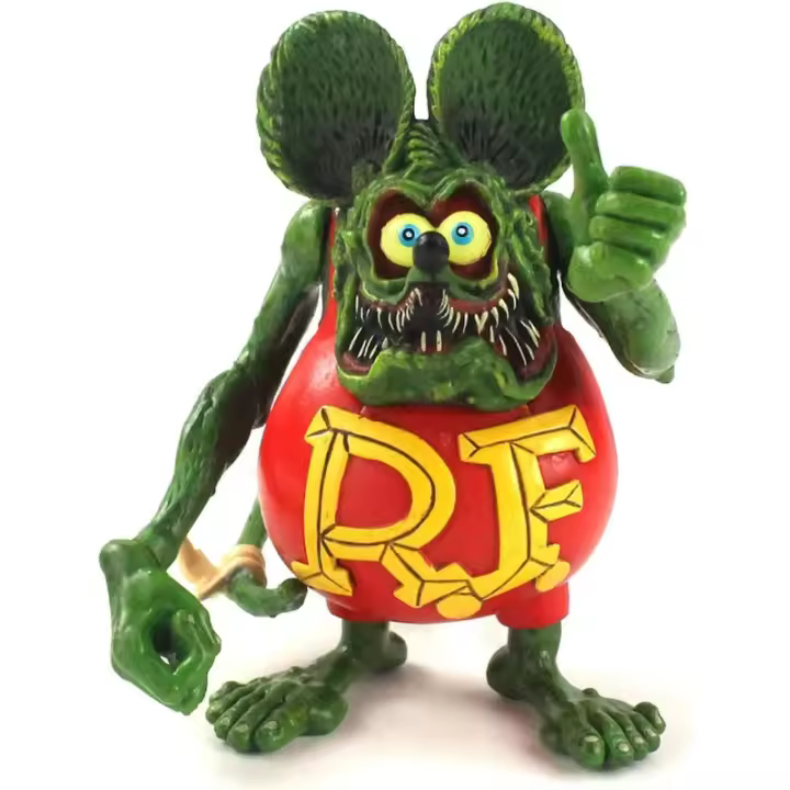Ratfink modelo de juguete, juegos de muñecas móviles articuladas, figura de acción de PVC, rata Fink Mouse, modelo coleccionable, figura de juguete, regalos de cumpleaños, 12 cm - 1