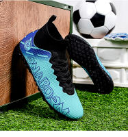 Zapatos de fútbol TF/FG para hombre, botas de fútbol de tobillo alto para niños pequeños, hierba antideslizante para exteriores, zapatillas de entrenamiento Multicolor, nuevas - details 33