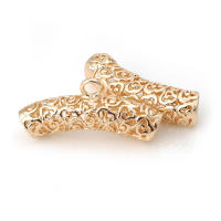 Colgantes de tubo curvado de nube de latón, Color oro de 18K de alta calidad, conector de pulsera, suministros para fabricación de joyas, accesorios Diy - details 15