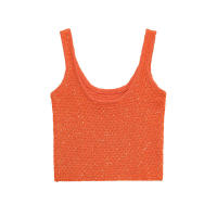 ZOCI-   chaqueta cárdigan de punto de manga corta con cuello redondo simple a la moda informal para mujer de verano con camisola - details 12