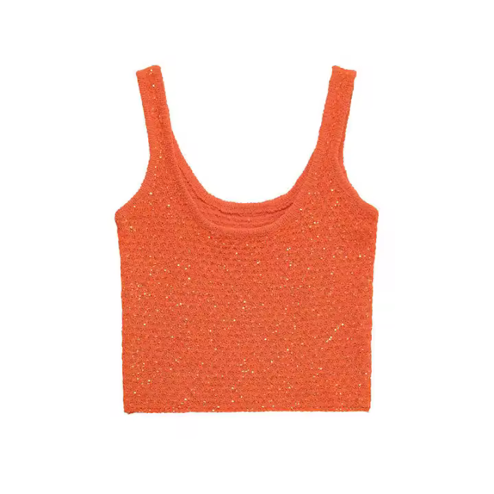 ZOCI-   chaqueta cárdigan de punto de manga corta con cuello redondo simple a la moda informal para mujer de verano con camisola - 1
