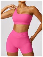 Pantalones cortos de Yoga de cintura alta para mujer, mallas cortas de realce de barriga para Fitness, gimnasio, correr - details 5