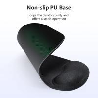 Alfombrilla Ratón Reposamuñecas Gaming Mouse Pad Ergonómica con Apoyo de Gel Alfombra Raton para Ordenador,reposamuñecas Raton con Base de PU Antideslizante - details 4