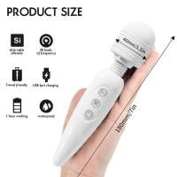 Embalaje privado SEX Potentes vibradores clitorianos orales, carga USB, varita mágica Av, masajeador anal, juguetes para adultos para mujeres, sexo seguro de silicona - details 8