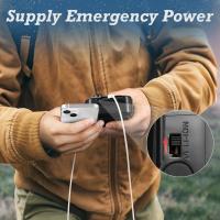 Radio de emergencia AM/FM Radio portátil Solor manivela USB pilas AA antorcha recargable lámpara de lectura alarma SOS para emergencias - details 3