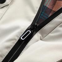 Chaqueta de Carcasa Suave para Exteriores 2024 A Prueba de Viento, Impermeable, Talla Grande, Color Sólido, con Capucha, Ligera - details 14
