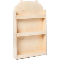 Estantes de 3 alturas en madera natural |   Colocación frontal de los libros |   ahorro de espacio |   Hecho en Italia (Madera Natural, Oso de peluche) - details 7