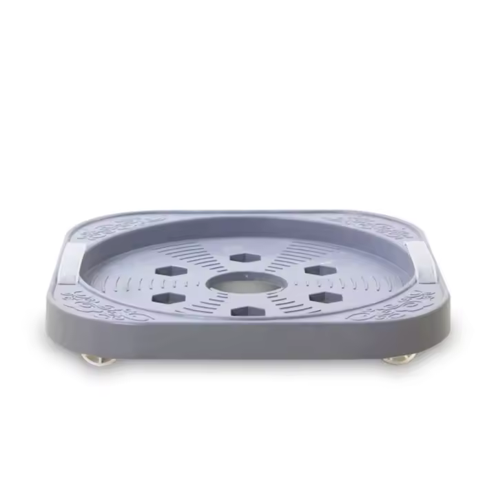 Cilindro de acero inoxidable para botella de Gas, soporte móvil, placa Base de paleta, ruedas móviles, cilindro, soporte móvil, estabilizador de bandeja - 1