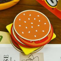 Posavasos de hamburguesa bonito para decoración de mesa, mantel individual antideslizante creativo, resistente al calor, almohadilla para taza antiescaldado, regalo, 6/9/12 Uds. - details 13