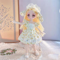 Vestido con bisagra de ojos simulados, muñeca de articulaciones extraíbles, Linda muñeca, regalo de cumpleaños, 23cm - details 13