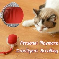 Pelota Interactiva para Gatos Pelota Rodante Automática, Cola Sintética, Juguete Eléctrico Inteligente Recargable para Mascotas, Entrenamiento para Perros y Gatos, Ratón de Imitación - details 0