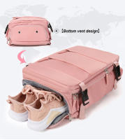 Bolsa de gimnasio USB de 17 pulgadas para mujer, mochila seca y húmeda, mochila de nailon para mujer, bolso de hombro para estudiante, mochila escolar para computadora portátil - details 13