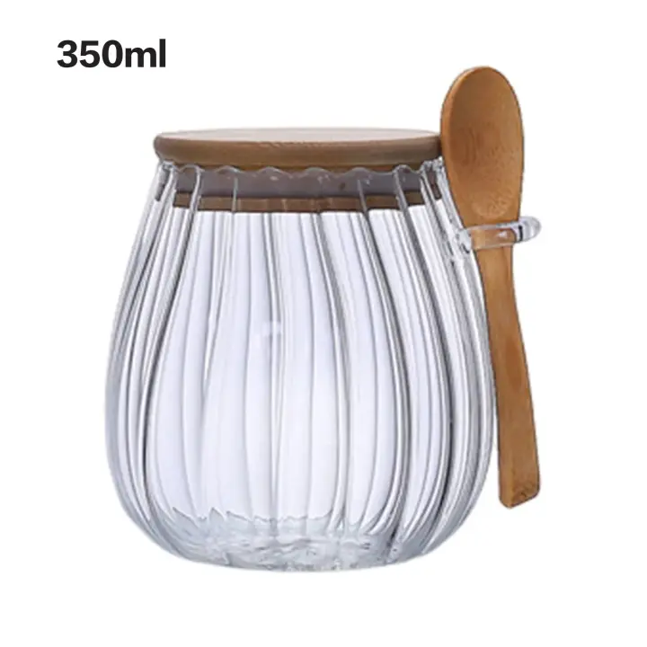 Tarros Herméticos para Alimentos Ollas de Almacenamiento de Cocina Tarro de Vidrio con Tapa - 1