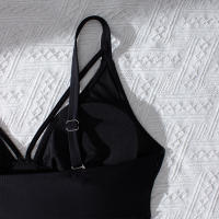 Nuevo traje de baño de playa conservador de talla grande dividido de dos piezas para mujer - details 8